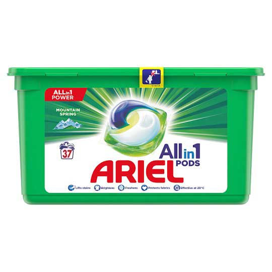 Laundry detergent pods Ariel Pods Mountain Spring 37 pcs (priced per piece)