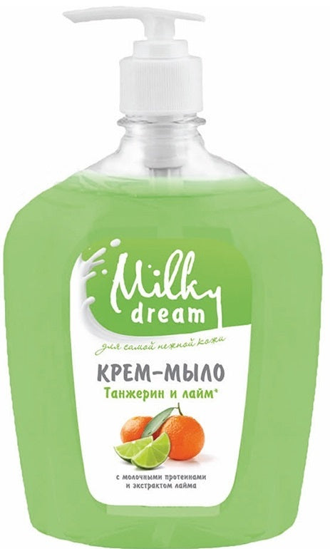 Milky Dream Tangerine & Lime Liquid Cream Soap with Pump, 1 L