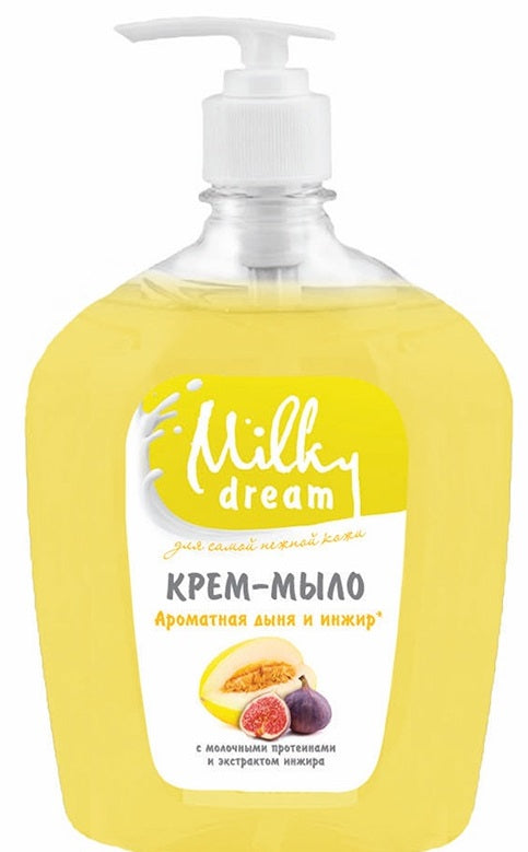 Milky Dream Fragrant Melon & Fig Liquid Cream Soap with Pump, 1 L