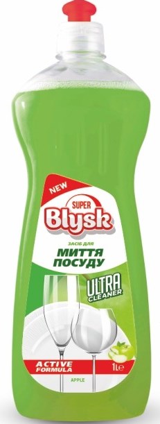 Super Blysk Apple Dishwashing Liquid, 1 L