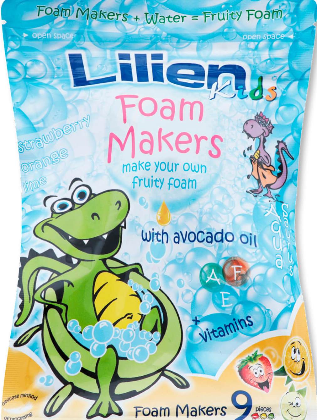 Lilien Kids Bath Foam Capsules, 9 x 30 g