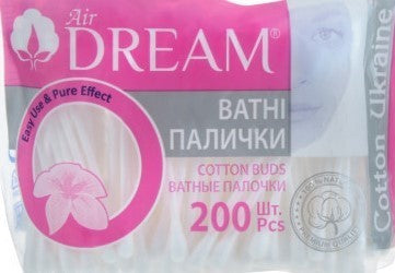 Air Dream Cotton Swabs in Bag, 200 pcs