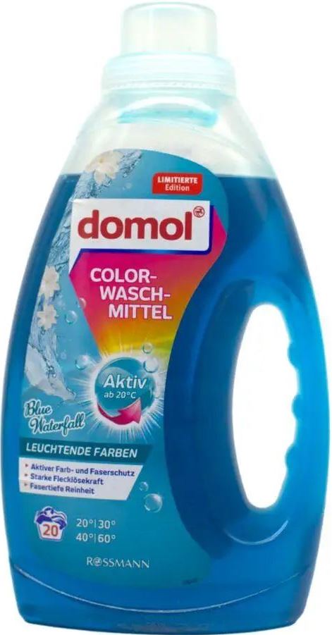 Domol Color Blue Waterfall Laundry Detergent Gel, 20 Loads, 1.1 L