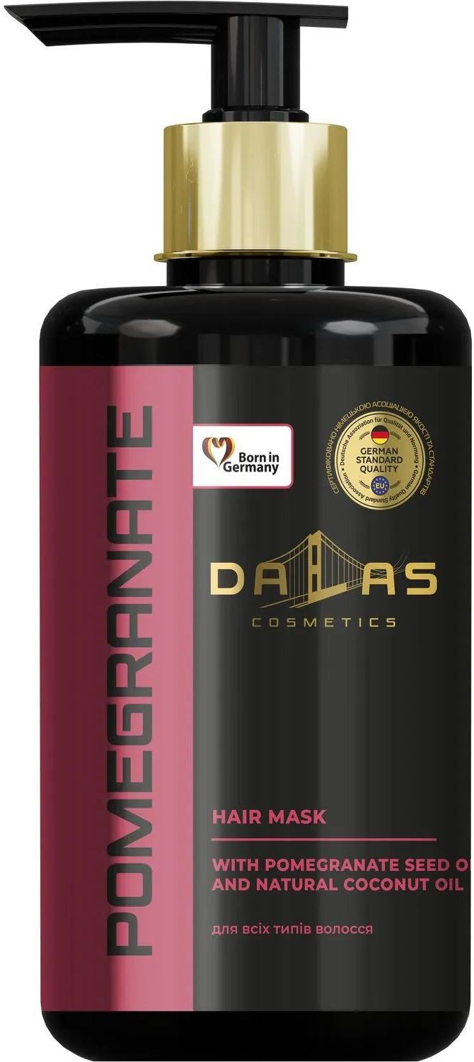 Dalas Pomegranate Seed & Coconut Oil Hair Mask with Pump, 900 mL