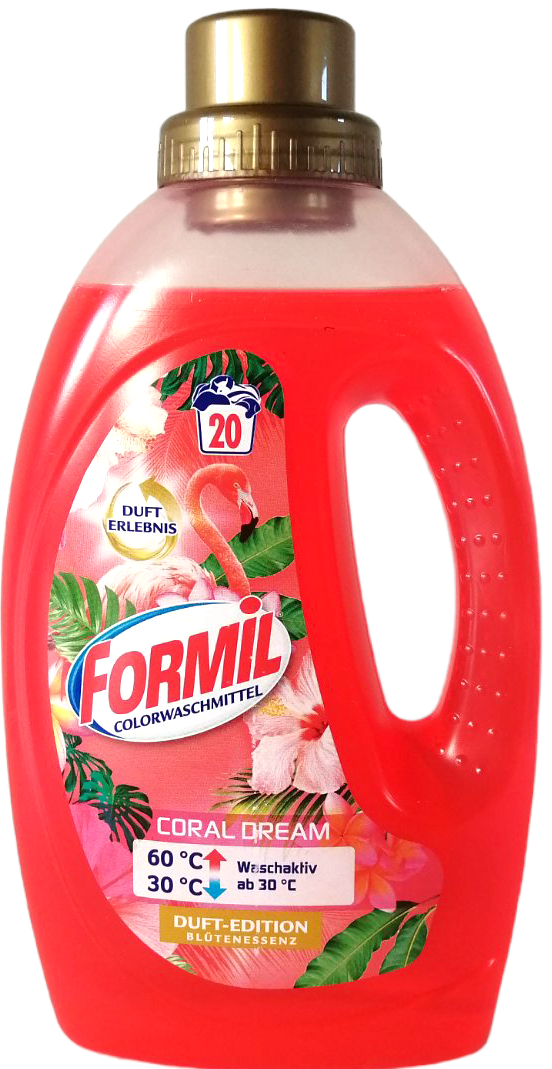 Formil Color Coral Dream Laundry Detergent Gel, 20 Loads, 1.1 L