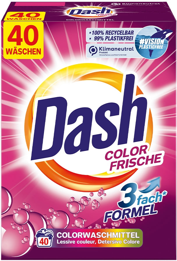 Dash Color Fresh Laundry Detergent Powder, 40 Loads, 2.6 kg