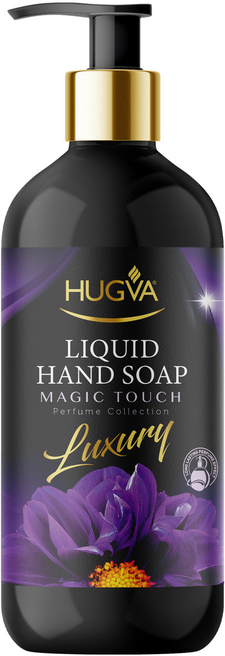 Hugva Luxury Magic Touch Liquid Hand Soap with Pump, 500 mL