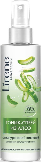 Lirene Aloe & Hyaluronic Acid Face Toner Spray, 200 mL