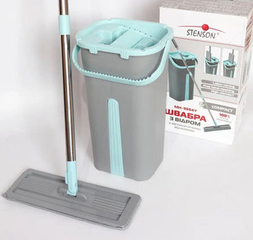 Stenson MH3554Y Mop & Bucket Set with Automatic Wringer - Image 2