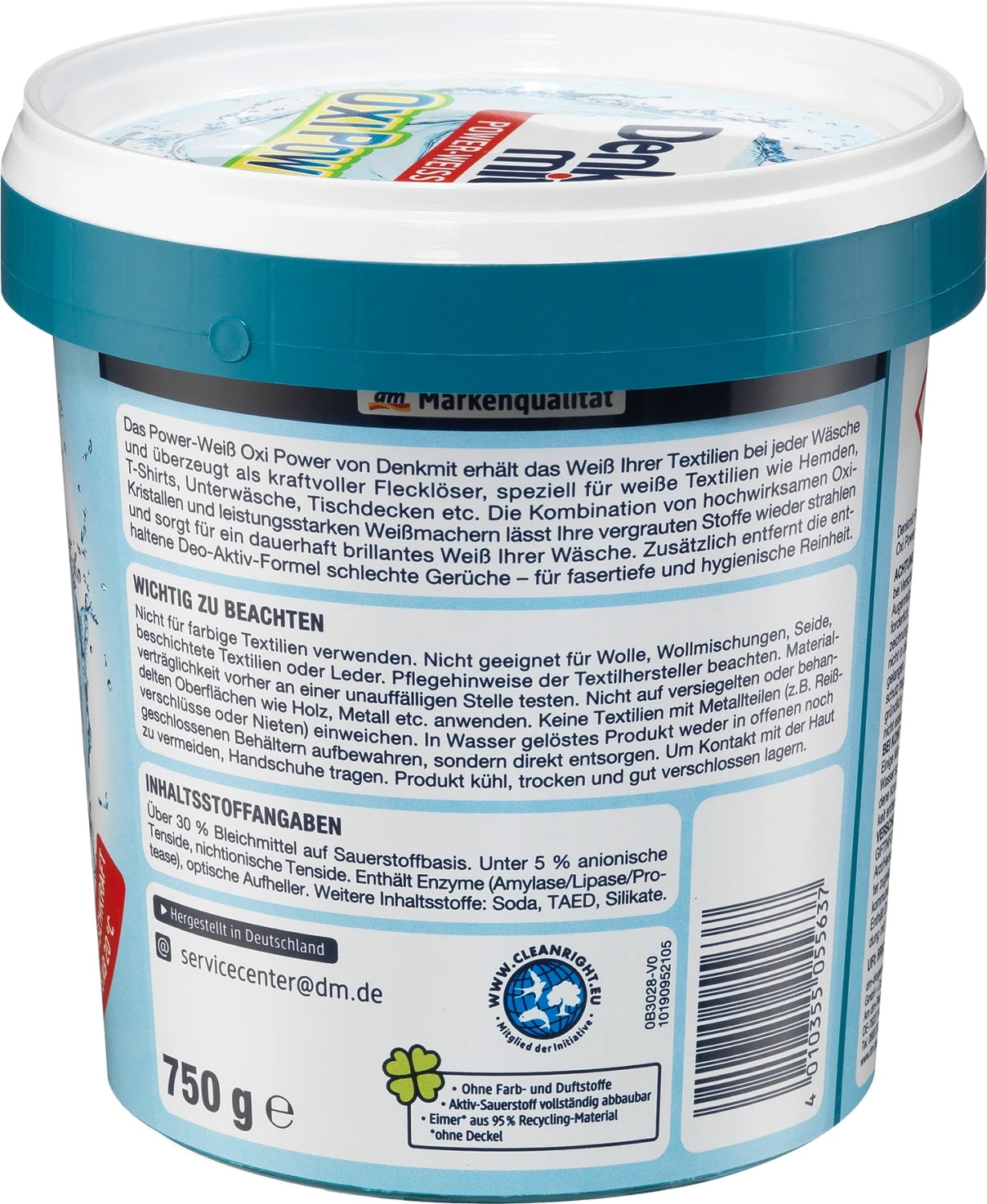 Denkmit Oxi Power Stain Remover & Bleach, 750 g - Image 3