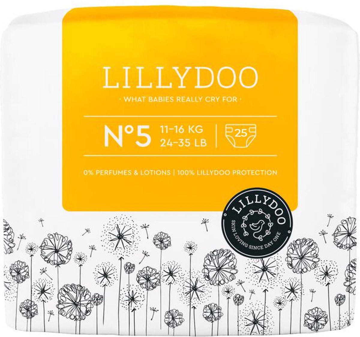 Lillydoo Size 5 Baby Diapers, 11-16 kg, 25 pcs