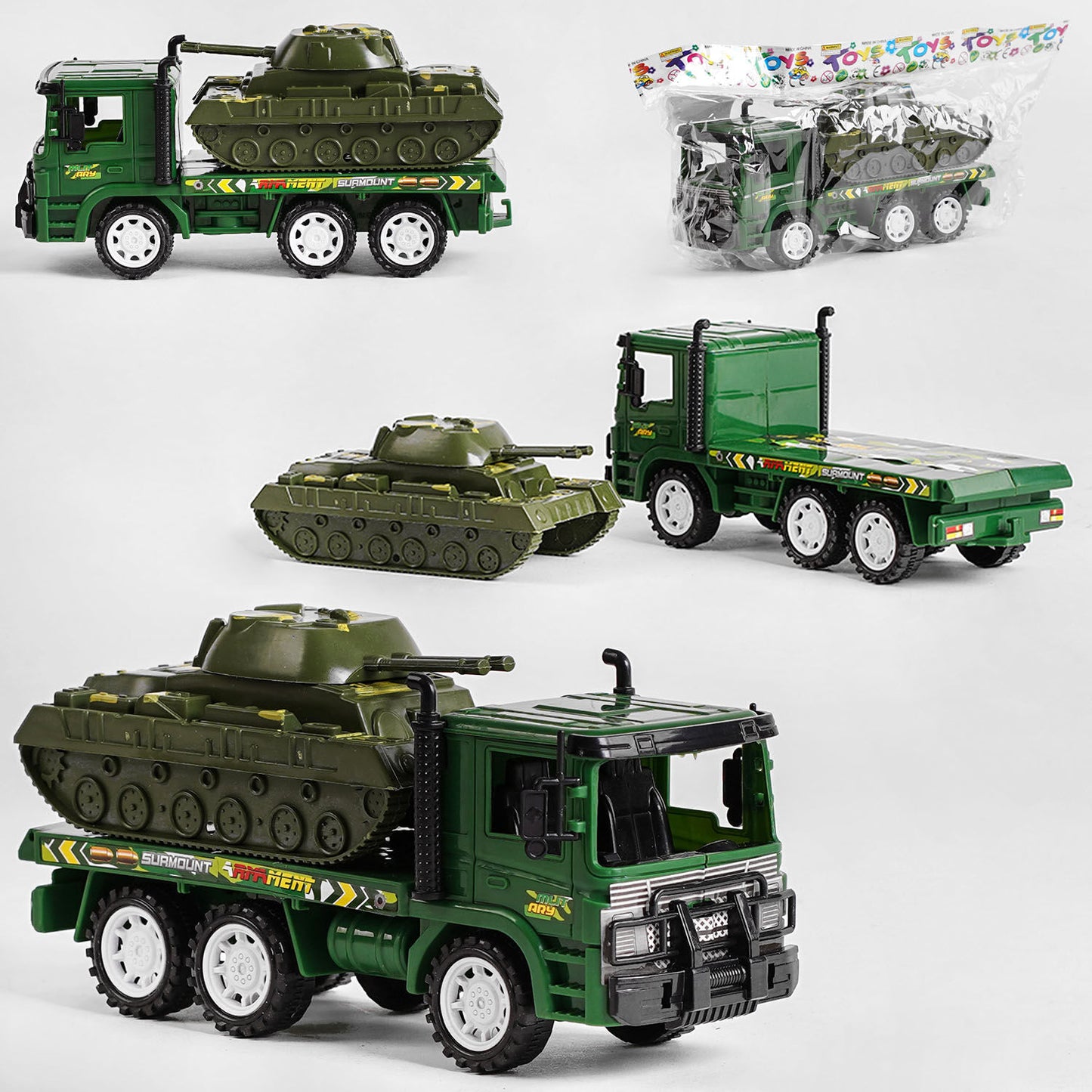928 B17 Friction-Powered Military Vehicle Toy in Bag