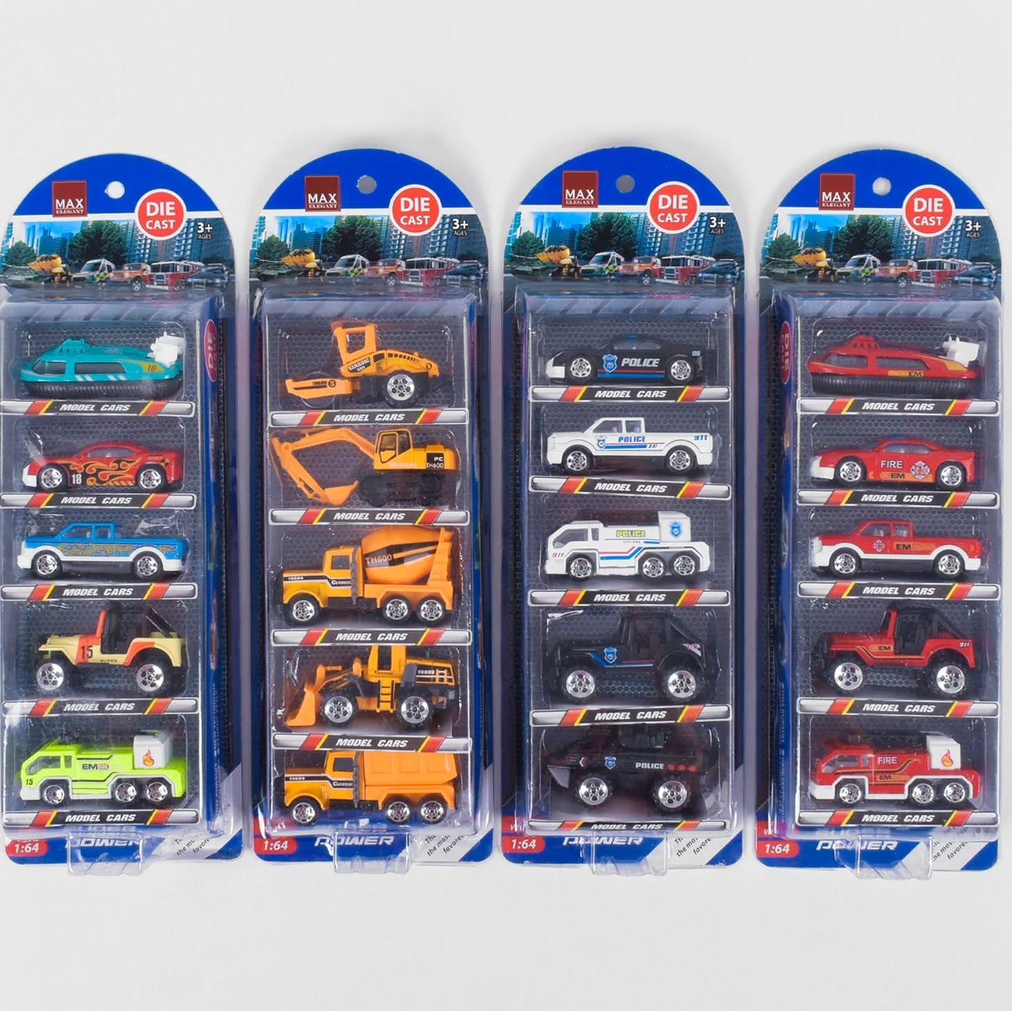 Die-Cast Model Cars TH 730 Set, 5 pcs