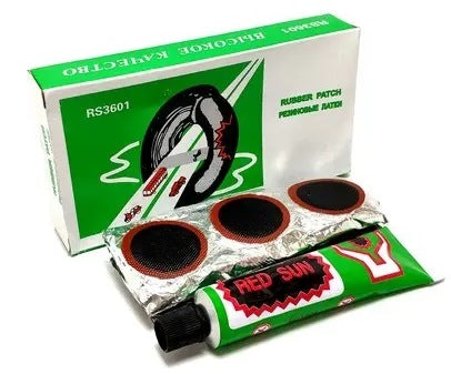 Red Sun RS 3601 Rubber Patch & Glue Set, 36 pcs