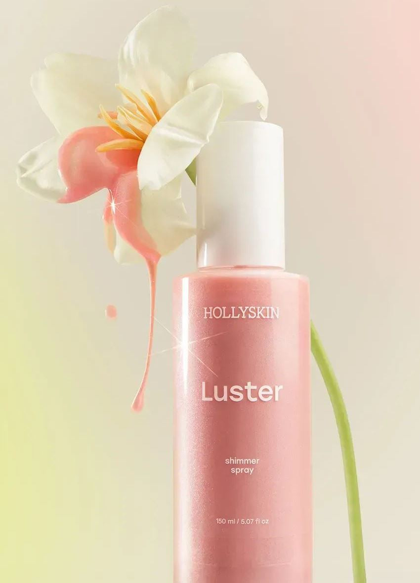 Hollyskin Luster Pink Body Shimmer Spray, 150 mL - Image 2