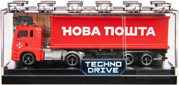Techno Drive 250416CG Truck Nova Poshta v plastykovomu boksi (batareyky, Music, Light) Toy Vehicle Model - Image 2