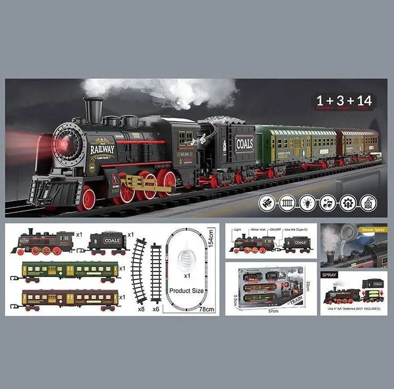 652-X23 Light, Sound, Steam, Track Toy Railway Set, 154 x 78 cm - Image 3