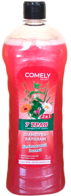 Comely 7 Herbs & Viburnum Extract 2-in-1 Shampoo & Conditioner, 1 L