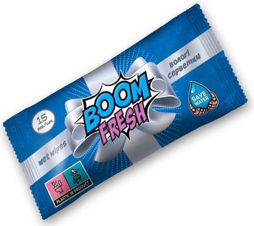 Boom Fresh Wet Wipes, 15 pcs - Image 2