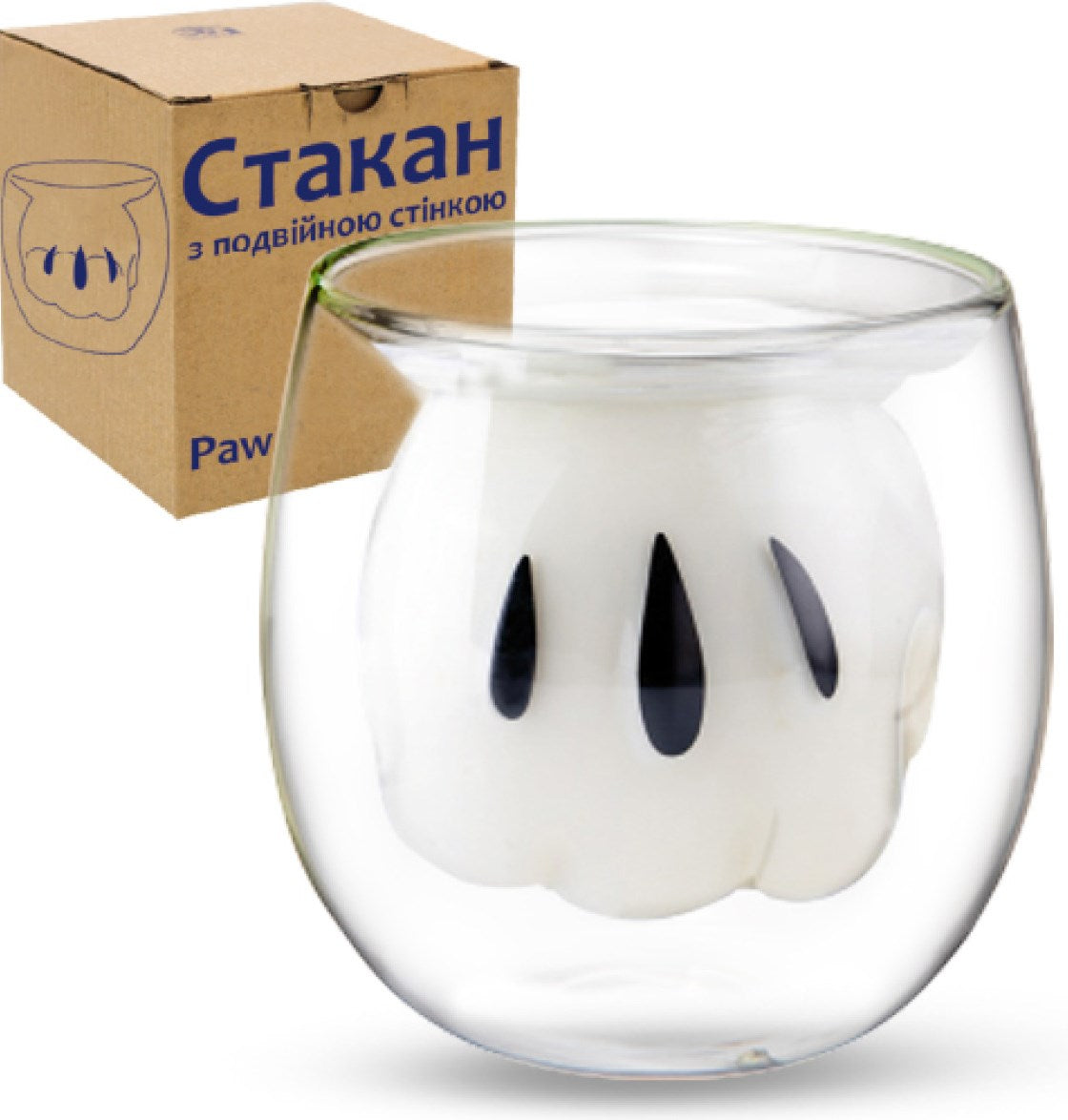 S&T 202-42 Paw Double-Wall Cup, 150 mL