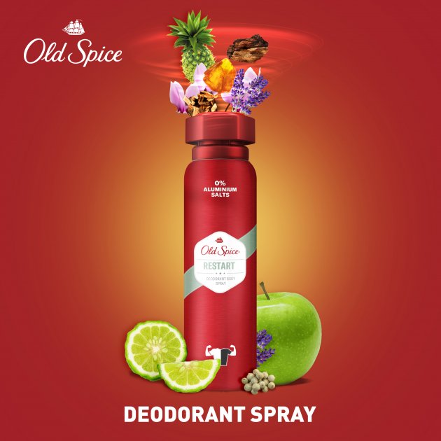 Old Spice Restart Men's Deodorant Spray, 150 mL - Image 2