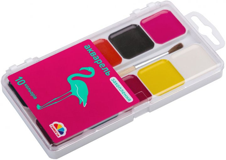 Gamma Fascination 200103 10 Colors with Brush Art Paints