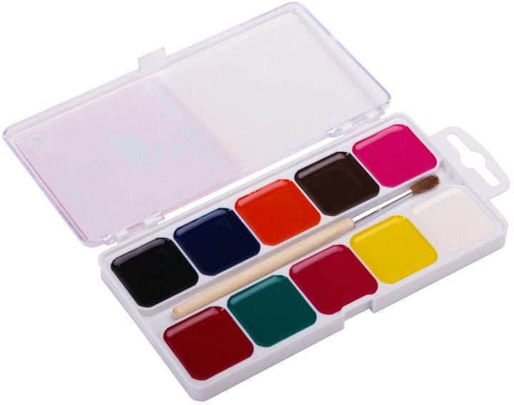Gamma Fascination 200103 10 Colors with Brush Art Paints - Image 2