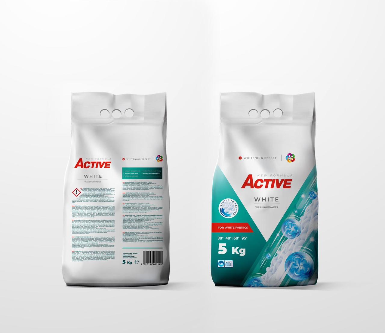 Active White Laundry Detergent Powder, 68 Loads, 5 kg - Image 2