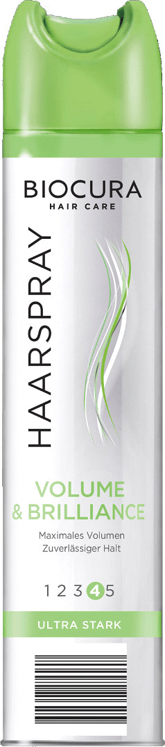 Biocura Volume & Brilliance Hold 4 Hair Spray, 300 mL