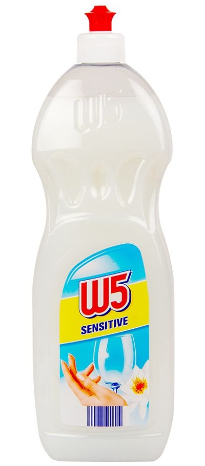 W5 Sensitive Dish Soap, 1 L