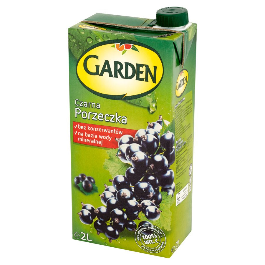 Fortuna Garden Blackcurrant Juice, Carton, 2 L