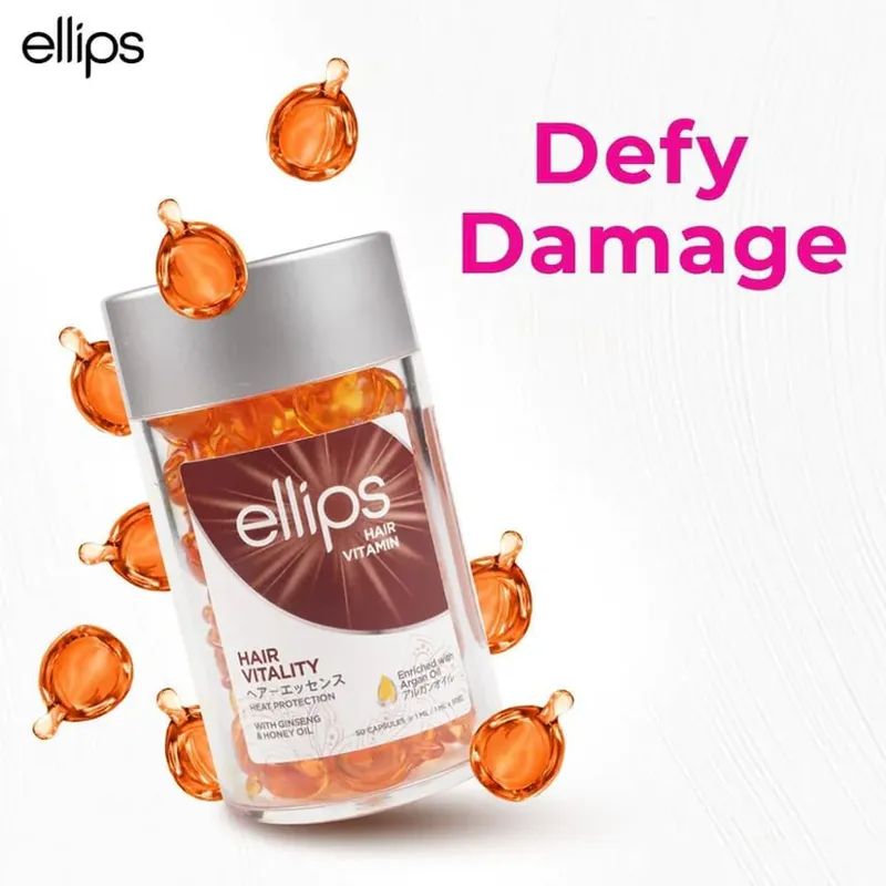 Ellips Hair Vitality Hair Vitamin Capsules with Ginseng & Honey, 50 pcs - Image 3
