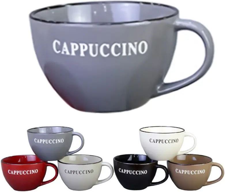 Interos 18239 Cappuccino Porcelain Cup, 450 mL