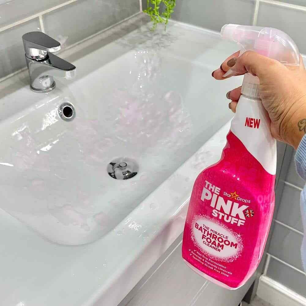 The Pink Stuff Bathroom Cleaning Foam Spray, 850 mL - Image 4