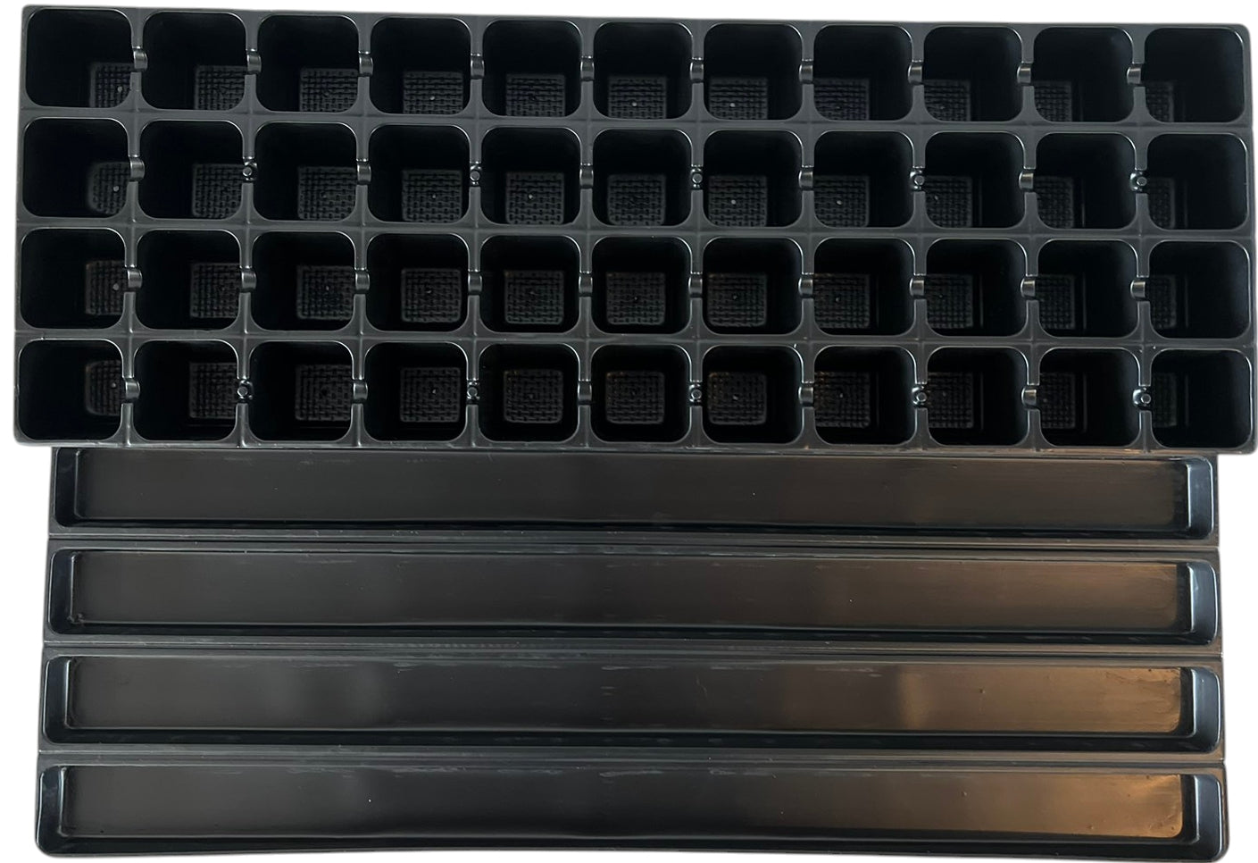 Plastic Seedling Tray with Drip Tray, 44 Cells - Image 2