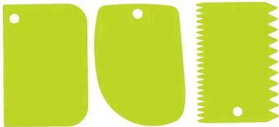 Pastry Spatula Set, 3 pcs