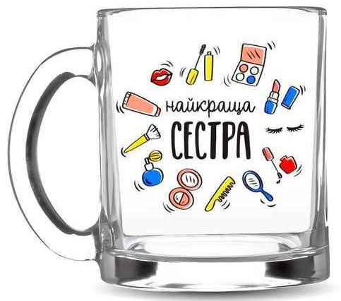 Kvarta Best Sister Glass Cup in Box, 320 mL