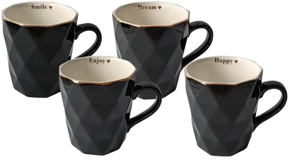 Vittora VT-C-312330 Ice Black Ceramic Mug, 330 mL