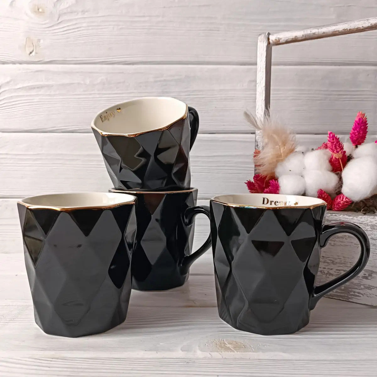 Vittora VT-C-312330 Ice Black Ceramic Mug, 330 mL - Image 2