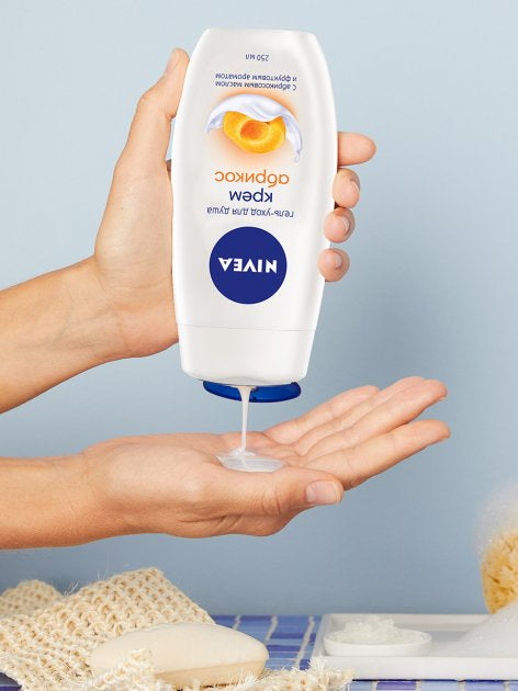 Nivea Cream & Apricot Shower Gel, 250 mL - Image 4