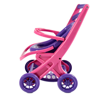 Doloni 0122/02 Doll Stroller with Reclining Seat, Purple & Pink - Image 2