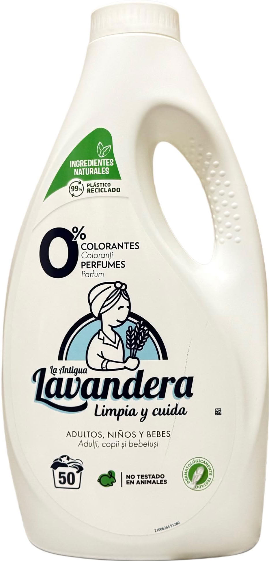 Lavandera Natural Laundry Detergent Gel, 50 Loads, 2.5 L