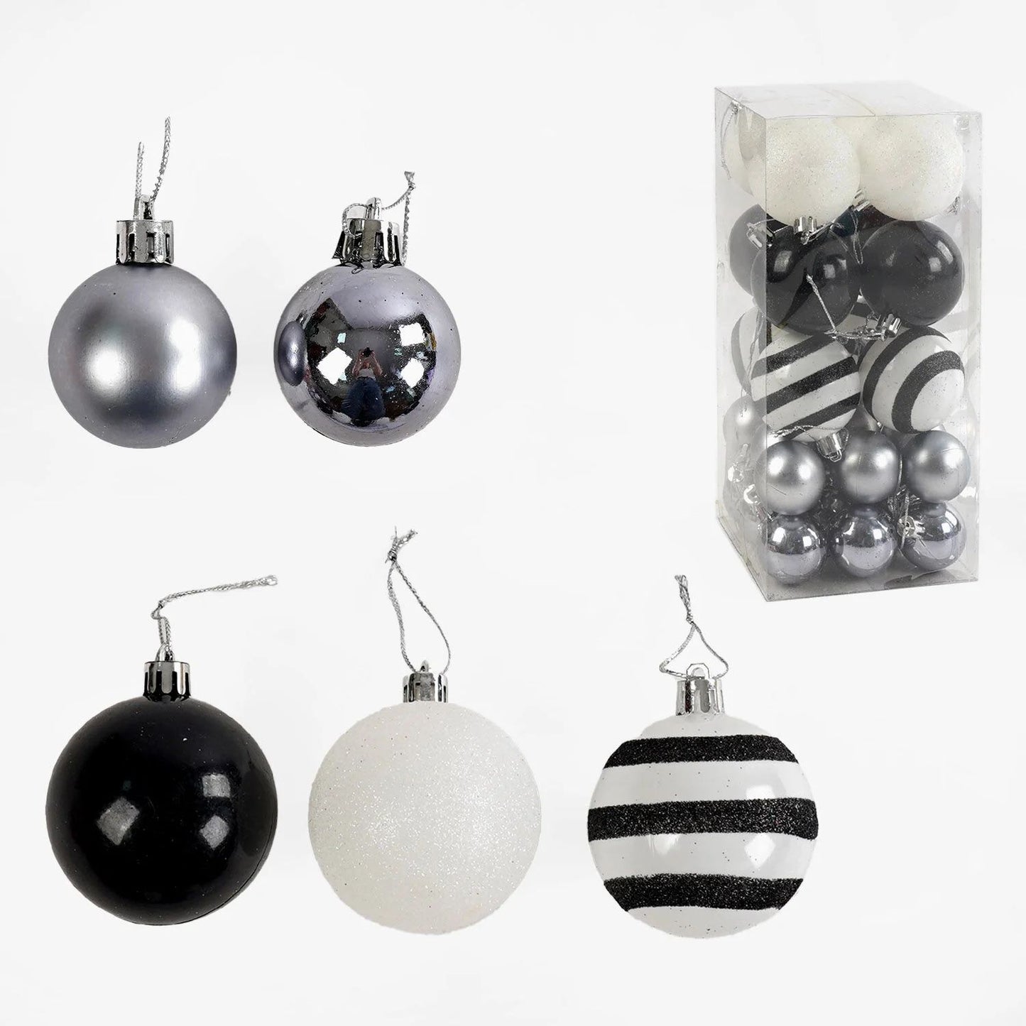 C 67580 Christmas Ball Ornaments, 30 pcs