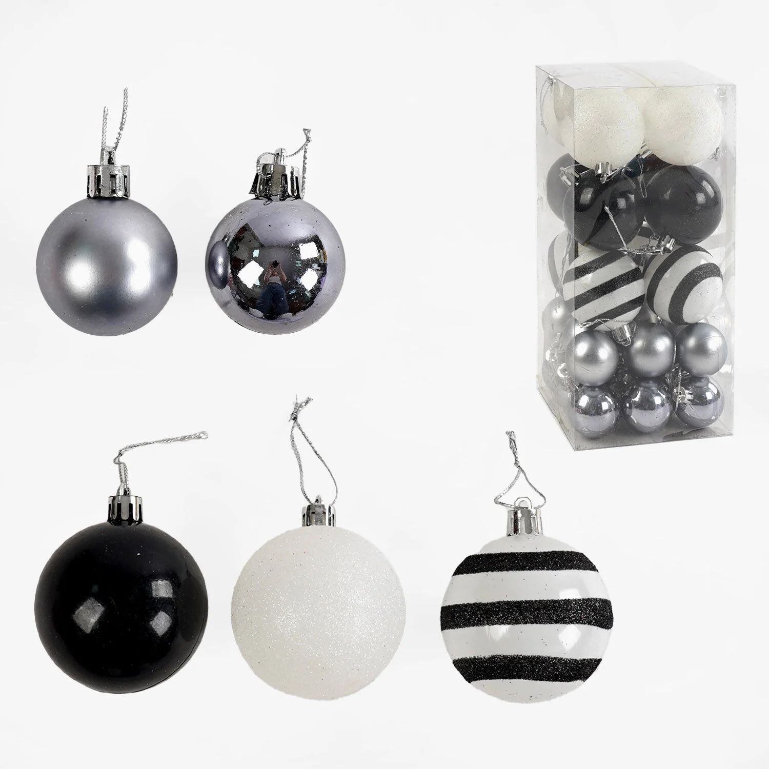 C 67580 Christmas Ball Ornaments, 30 pcs