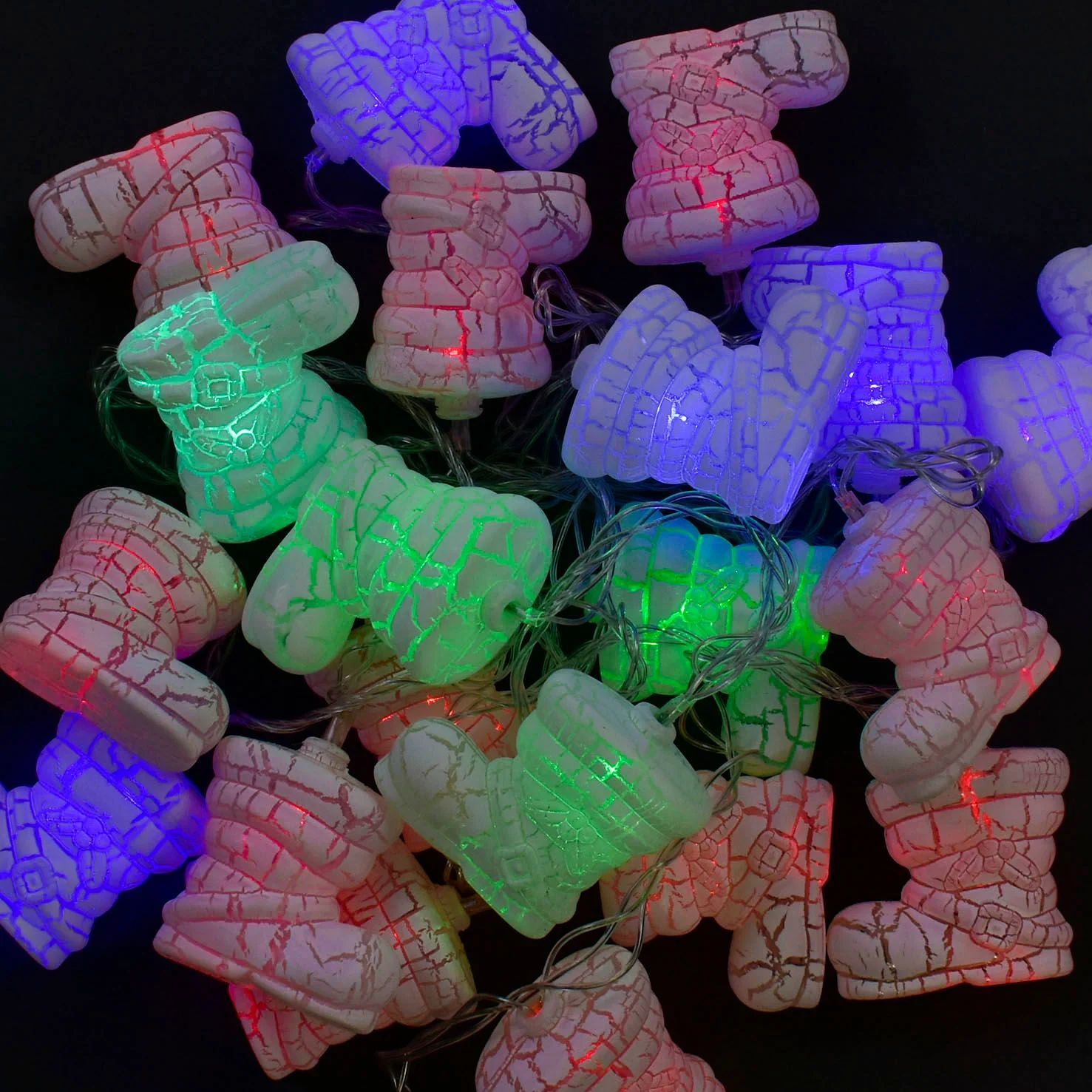 C 31307 Stocking LED String Lights, Multicolor, 20 Lights, 5 m