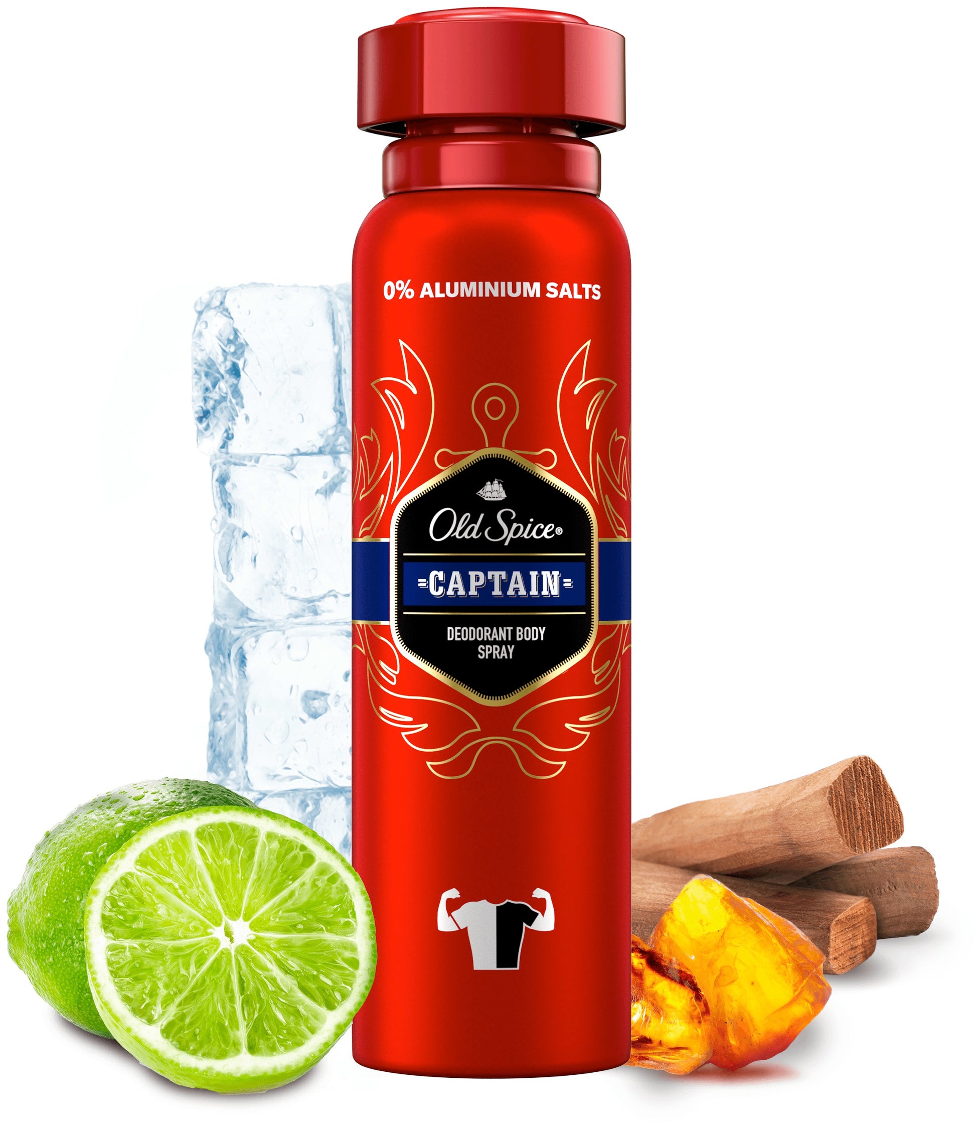 Old Spice Captain Men's Deodorant Spray, 150 mL - Image 2