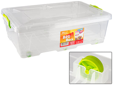 Al-Plastik Big Box Food Storage Container with Wheels, 615 x 390 x 190 cm, 30 L - Image 2