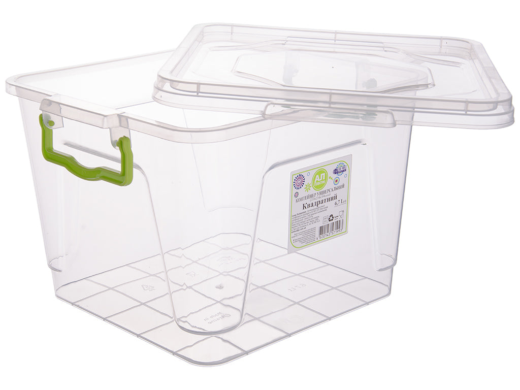 Al-Plastik Square Food Storage Container, 6.7 L - Image 2