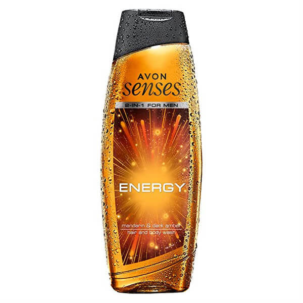 Avon Senses Energy Men's 2-in-1 Shower Gel, 500 mL