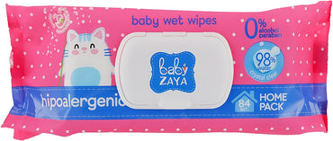 Baby Zaya Hypoallergenic Baby Wet Wipes, 84 pcs - Image 2
